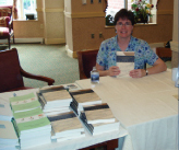 Elaine Luddy Klonicki at a book signing at The Heritage in Raliegh, NC